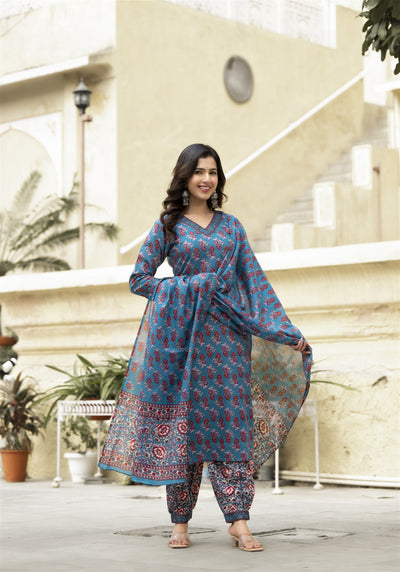 Daily Wear Kurta set With Bottom and Dupatta set for Women