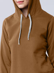 Brown Colour High Quality Premium Hoodie For Women's