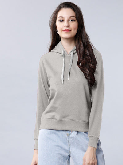 Grey Colour High Quality Premium Hoodie For Women's