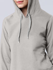 Grey Colour High Quality Premium Hoodie For Women's