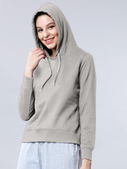 Grey Colour High Quality Premium Hoodie For Women's