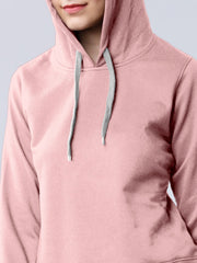 Peach Colour High Quality Premium Hoodie For Women's