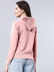 Peach Colour High Quality Premium Hoodie For Women's