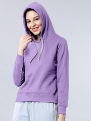 Purple Colour High Quality Premium Hoodie For Women's