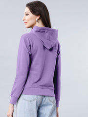 Purple Colour High Quality Premium Hoodie For Women's