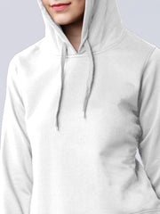 White Colour High Quality Premium Hoodie For Women's