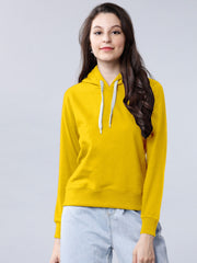 Yellow Colour High Quality Premium Hoodie For Women's