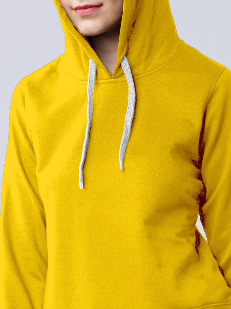 Yellow Colour High Quality Premium Hoodie For Women's