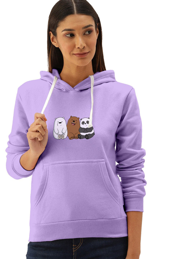 Panda Printed Premium Quality Hoodies For Women